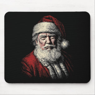Vintage Trump Santa Face Art Funny Christmas Holid Mouse Mat