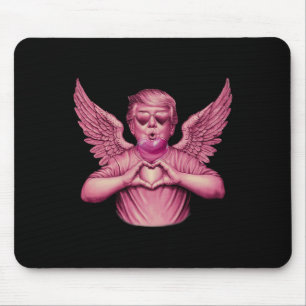 Vintage Trump Valentine Pink Bubble Gum Heart Funn Mouse Mat