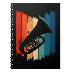 Vintage Tuba Retro Tuba Notebook
