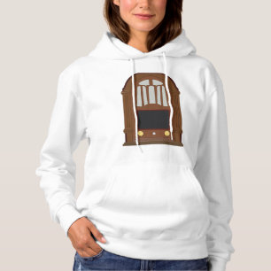 Vintage Tube Radio Antique Wooden Stereo Hoodie