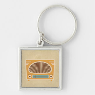 Vintage Tube Radio Collector Key Ring