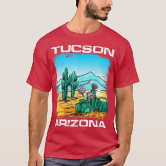 Vintage Tucson Arizona Desert Retro Cactus Funny  T-Shirt