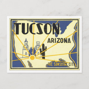 Vintage Tucson Arizona Postcard