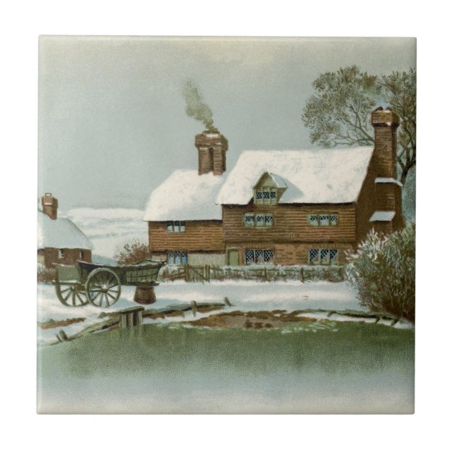 Vintage Tudor Country Cottage Tile (Front)