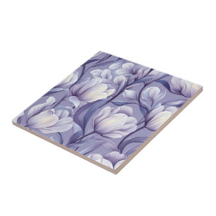 Vintage Tulip Ceramic Tiles For Artful Floor
