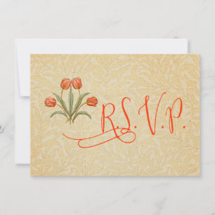 Vintage Tulip Morris Painting Collection Invitation