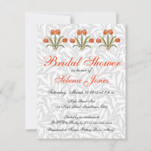 Vintage Tulip Morris Painting Collection Invitation