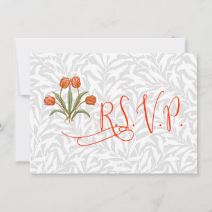 Vintage Tulip Morris Painting Collection Invitation