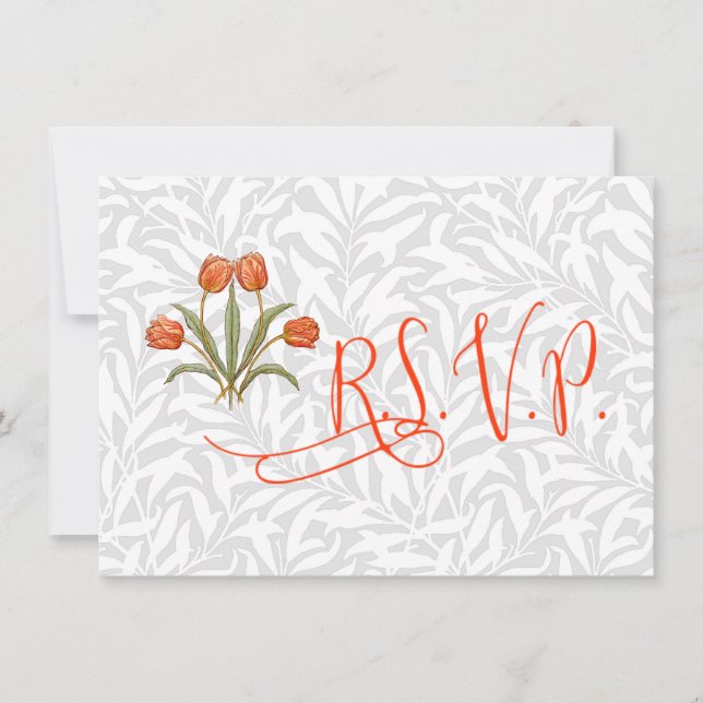 Vintage Tulip Morris Painting Collection Invitation (Front)