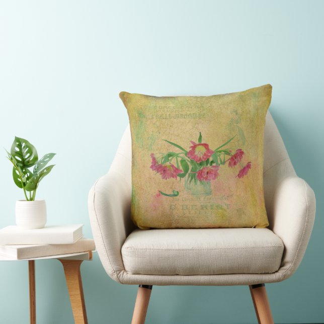Vintage Tulips Cushion (Chair)