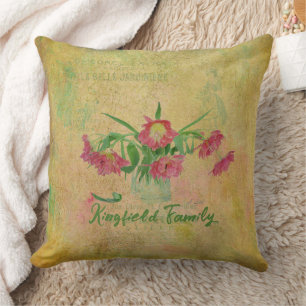 Vintage Tulips Cushion