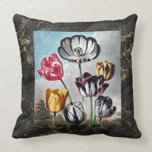 Vintage Tulips - Temple of Flora Botanical Cushion