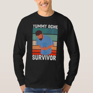 Vintage Tummy Ache Survivor Stomachache IBS Men W T-Shirt