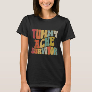 Vintage Tummy Ache Survivor Stomachache IBS Men W T-Shirt