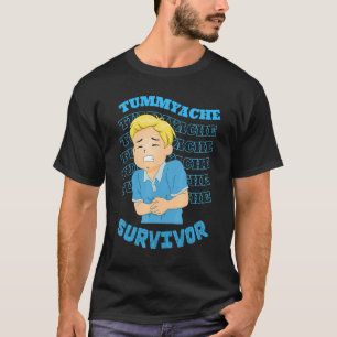 Vintage Tummy Ache Survivor Stomachache IBS T-Shirt