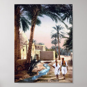 Vintage Tunisia: An Oasis Poster