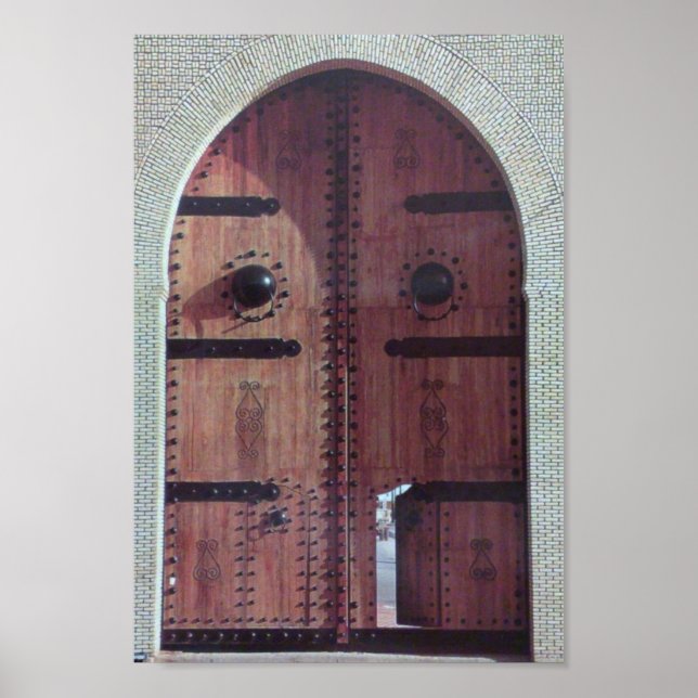 Vintage Tunisia Traditional Door Poster (Front)