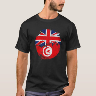 Vintage Tunisian with British Flag Roots Tunisia T-Shirt