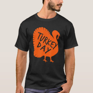 Vintage Turkey Day Women Men Thanksgiving Pyjamas T-Shirt