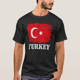 Vintage Turkey Flag For Turkish T-Shirt