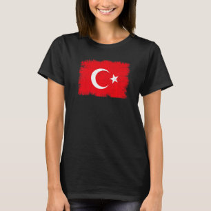 Vintage Turkey Flag Turkish Independence Day Premi T-Shirt