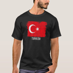 Vintage Turkey Flag Turkish & Proud Of My Roots T-Shirt