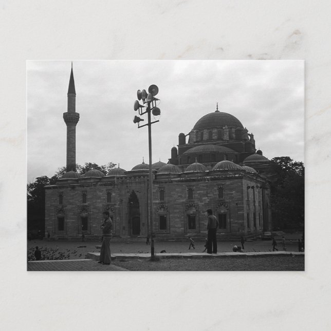 Vintage Turkey Istanbul Beyazit camii mosque Postcard (Front)