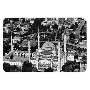 Vintage Turkey Istanbul blue mosque overview 1970 Magnet