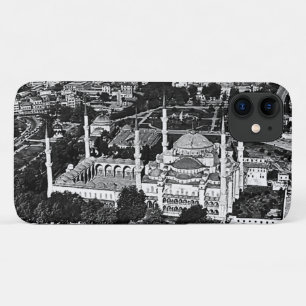 Vintage Turkey Istanbul blue mosque overview iPhone 11 Case