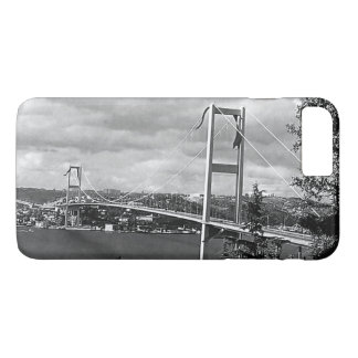 Vintage Turkey Istanbul Bosphorus bridge iPhone 8 Plus/7 Plus Case