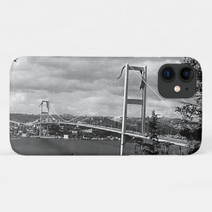 Vintage Turkey Istanbul Bosphorus bridge iPhone 11 Case