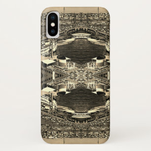 Vintage Turkey Istanbul Galata port iPhone X Case
