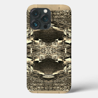 Vintage Turkey Istanbul Galata port iPhone 13 Pro Case