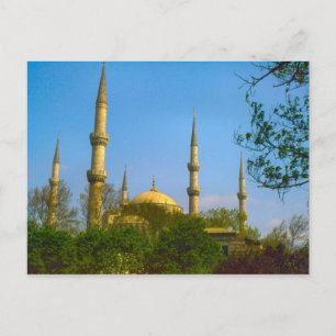 Vintage Turkey - Istanbul Mosque Postcard