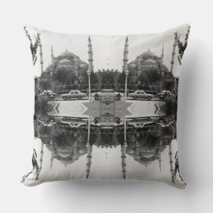 Vintage Turkey Istanbul The Blue Mosque 1970 Butto Cushion