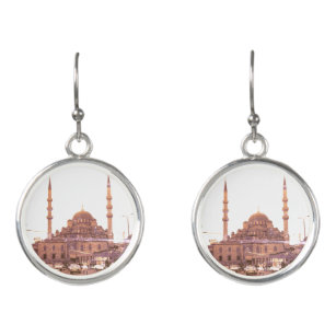 Vintage Turkey Istanbul The Yeni Camii mosque Earrings