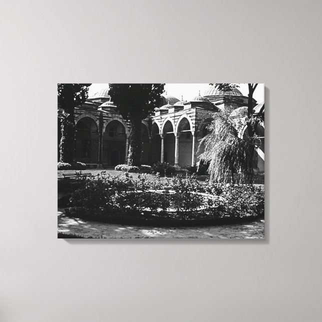 Vintage Turkey Istanbul Topkapi museum Canvas Print (Front)