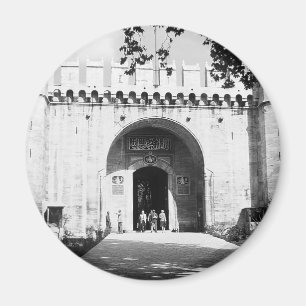 Vintage Turkey Istanbul Topkapi palace gate Postca Magnet