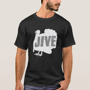 Vintage Turkey Jive Thanksgiving Musician African T-Shirt