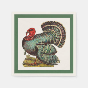 Vintage Turkey Napkin