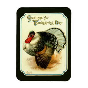 Vintage Turkey Premium Flexi Magnet