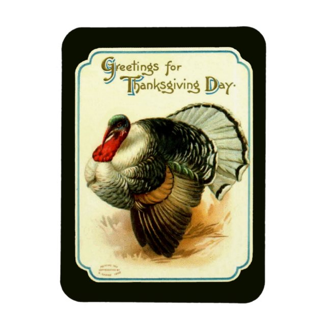 Vintage Turkey Premium Flexi Magnet (Vertical)