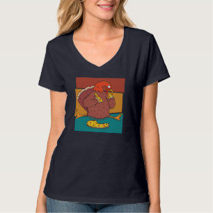 Vintage Turkey Thanksgiving Pizza T-Shirt