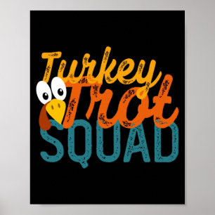 Vintage Turkey Trot Squad Performance Poster