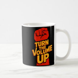 Vintage Turn The Volume Up For Men Women  Coffee Mug