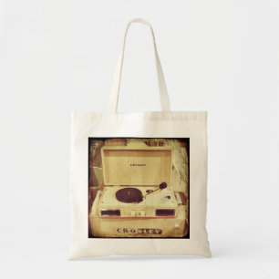 Vintage Turntable Tote Bag