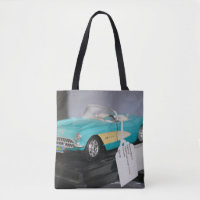 Vintage Turquoise Convertible Model Car