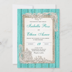 Vintage Turquoise Wedding Template