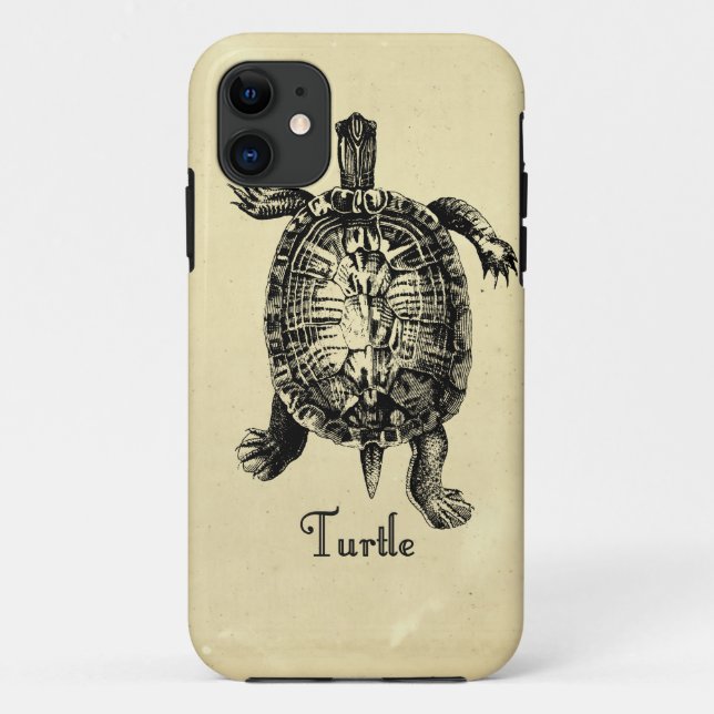 VINTAGE TURTLE Case-Mate iPhone CASE (Back)