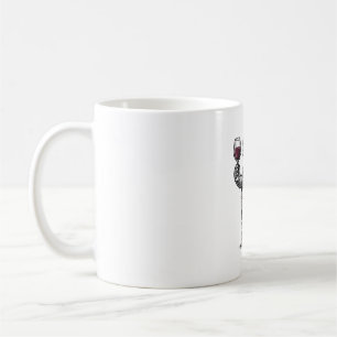 Vintage Turtle Holding Wine Glass Shirt Design_1 Coffee Mug